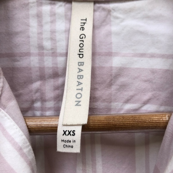 The Group by Babaton utility shirt in pink check - Picture 6 of 7